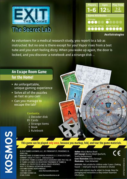 Exit: The Game – The Secret Lab | Tacoma Games