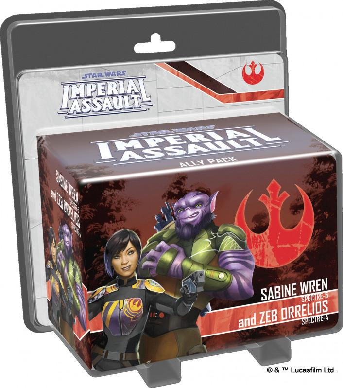 Star Wars Imperial Assault - Sabine Wren & Zeb Orrelios Ally Pack | Tacoma Games