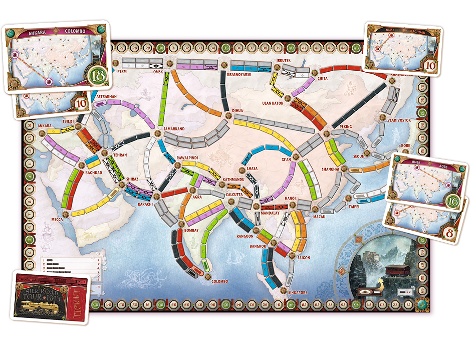 Ticket to Ride Map Collection Volume 1 Asia | Tacoma Games