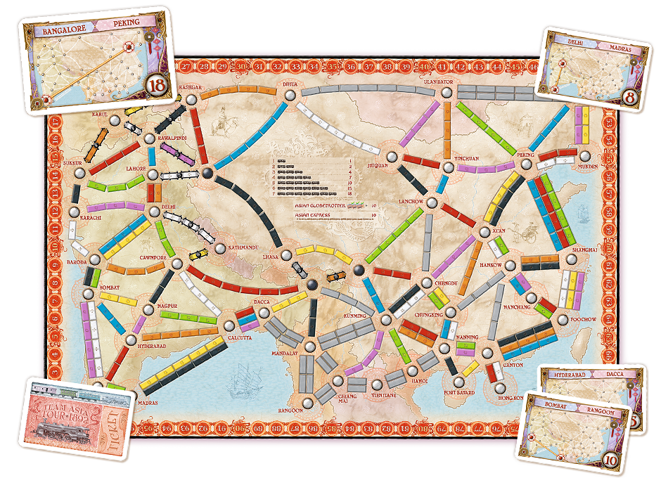 Ticket to Ride Map Collection Volume 1 Asia | Tacoma Games