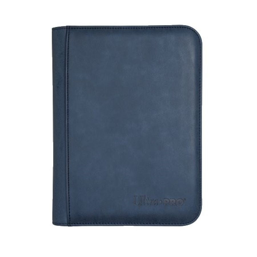 ULTRA PRO: SUEDE COLLECTION 4 POCKET ZIPPERED PRO-BINDER - SAPPHIRE | Tacoma Games