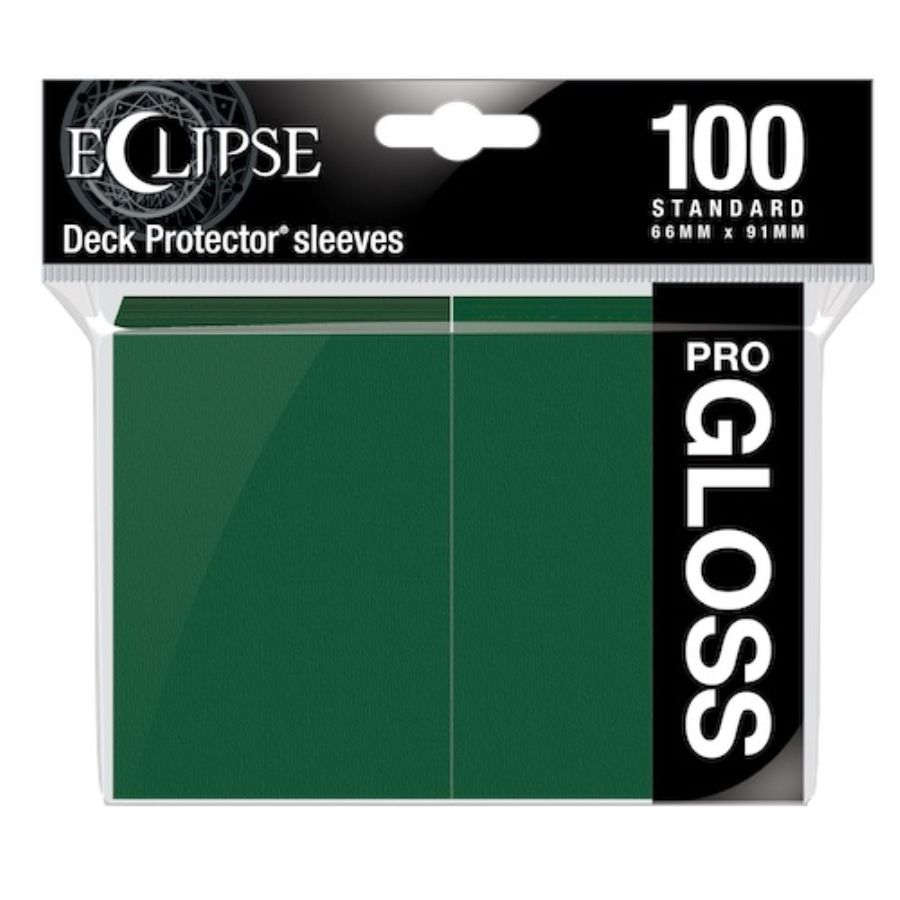 ULTRA PRO: ECLIPSE GLOSS STANDARD SLEEVES: FOREST GREEN | Tacoma Games