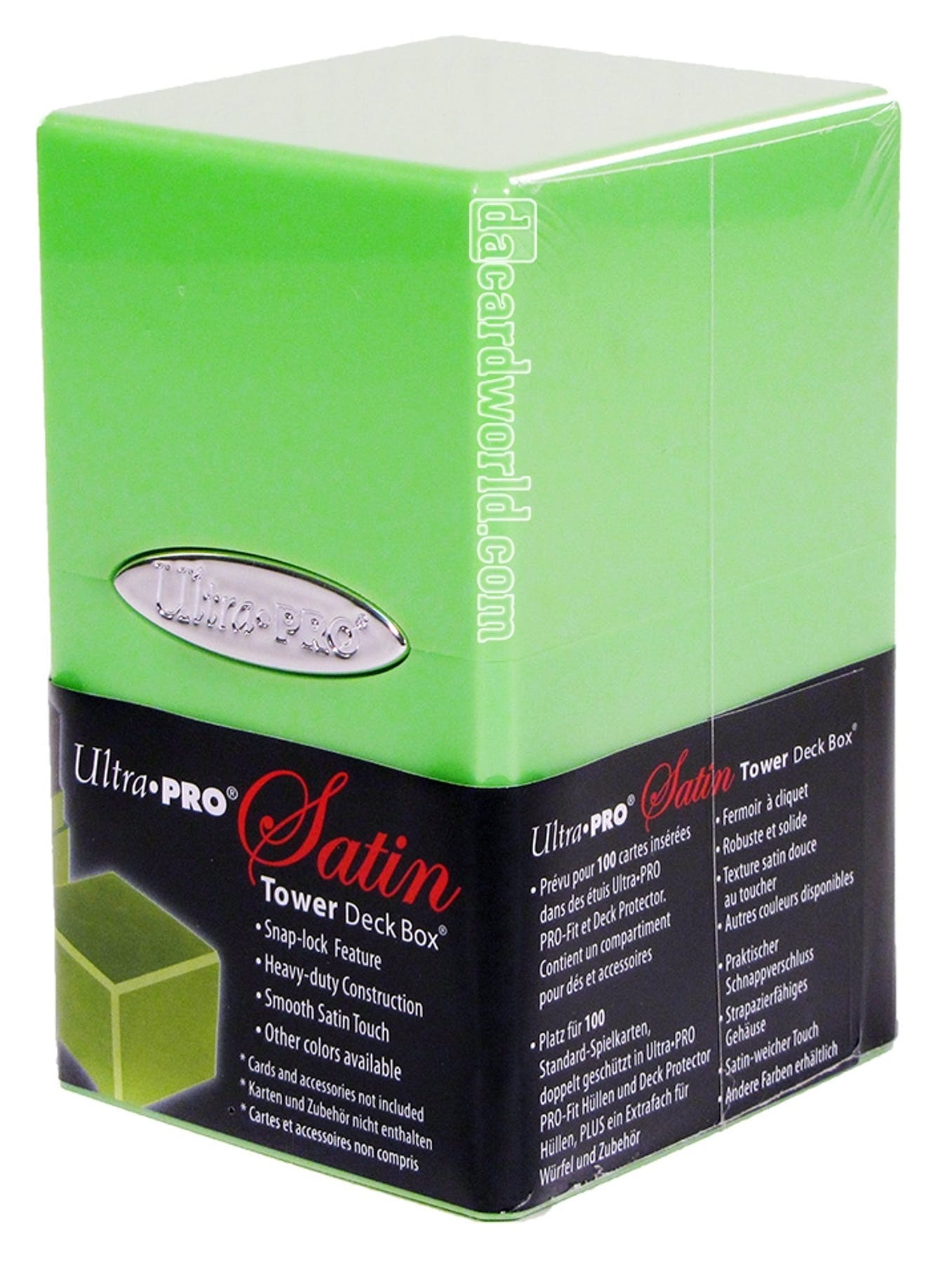 Ultra pro satin tower lime green | Tacoma Games