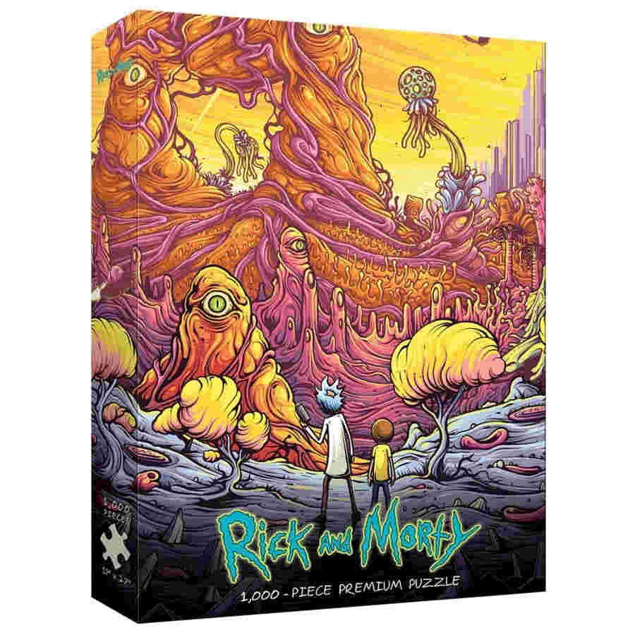 Rick and morty into the rickverse 1000 piece puzzle | Tacoma Games