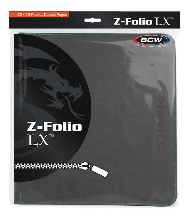 BCW SUPPLIES: Z-FOLIO - 12-POCKET LX GRAY | Tacoma Games